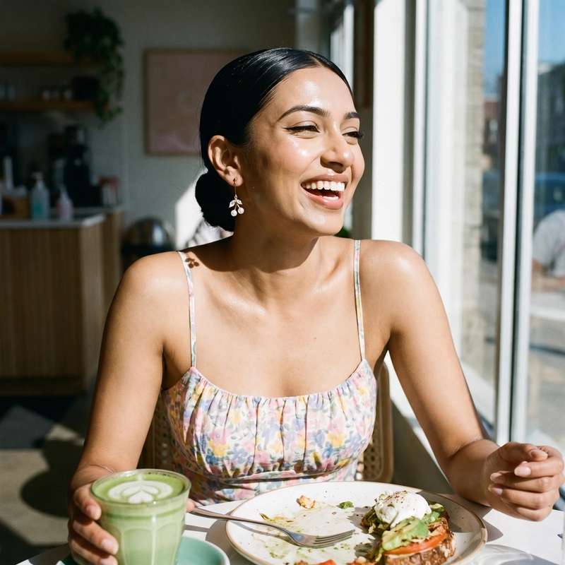 Styled look: Pearl Cherry Drop Earrings
