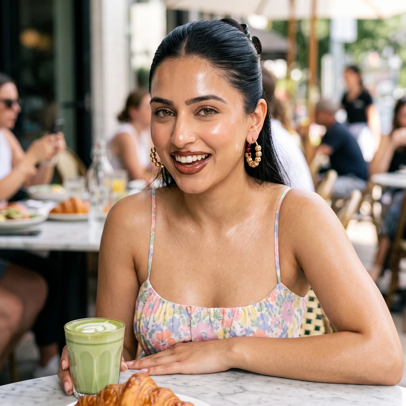 Styled look: Ruby Luxe Beaded Hoops
