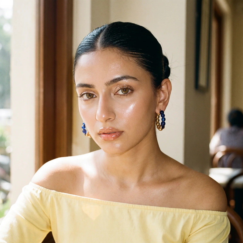 Styled look: Sapphire Luxe Hoops