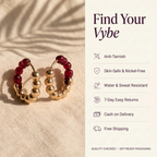 Features and promises: Ruby Luxe Beaded Hoops