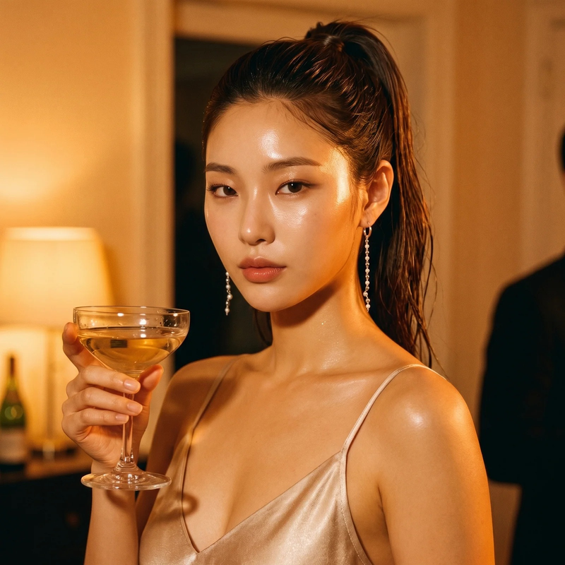Styled look: Cascade Pearl Drop Earrings