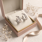 Gift box: Rope Trim Hoop Earrings