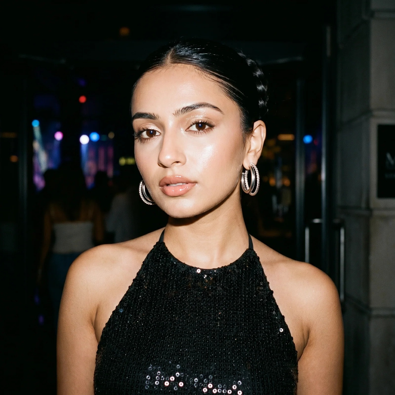 Styled look: Rope Trim Hoop Earrings