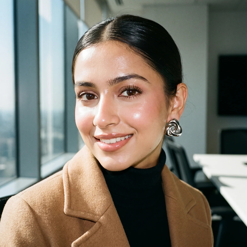 Styled look: Chunky Twisted Knot Stud Earrings
