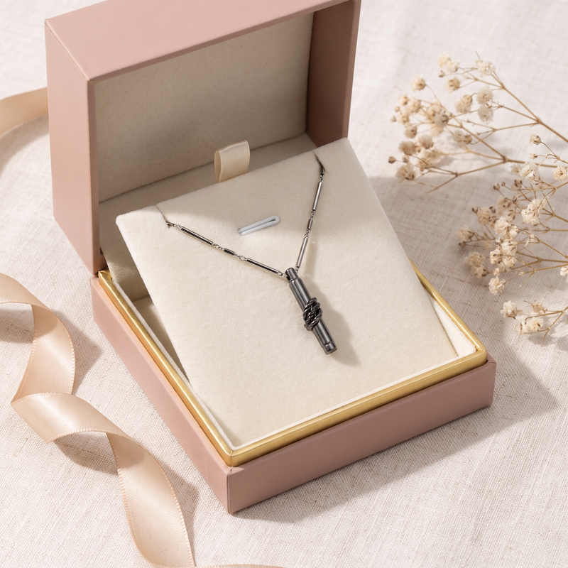 Gift box: Twisted Bullet Pendant Necklace