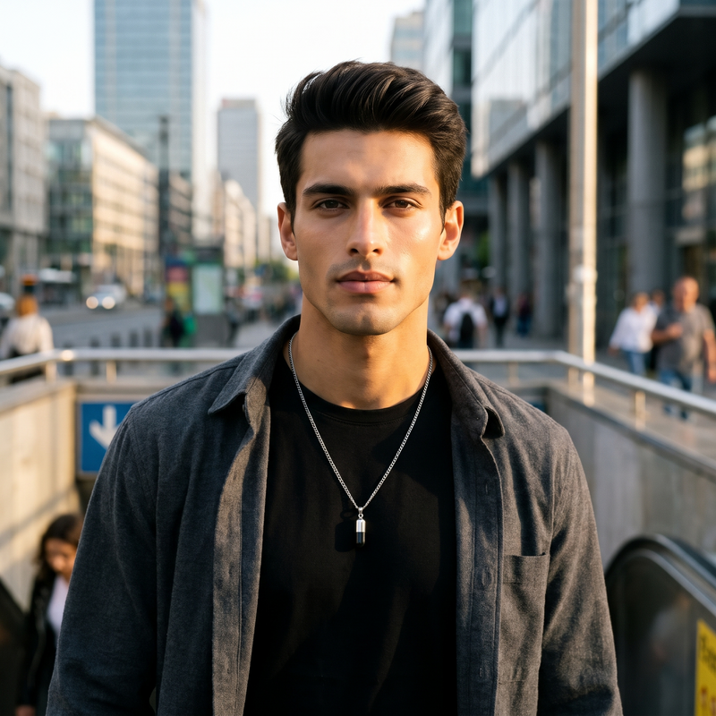 Styled look: Black Capsule Pendant Chain