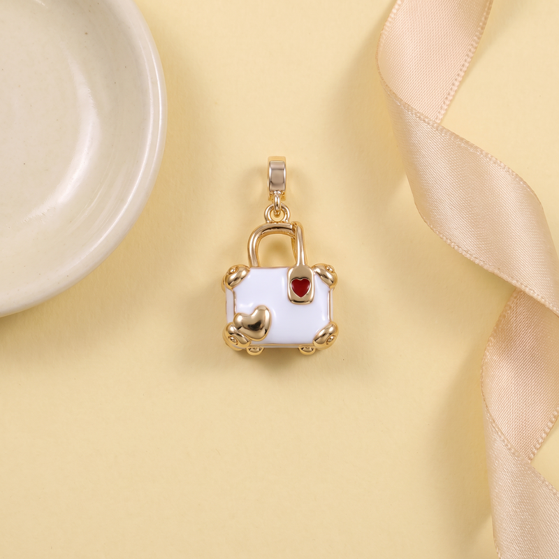 Flat lay of Stone Prong Charm