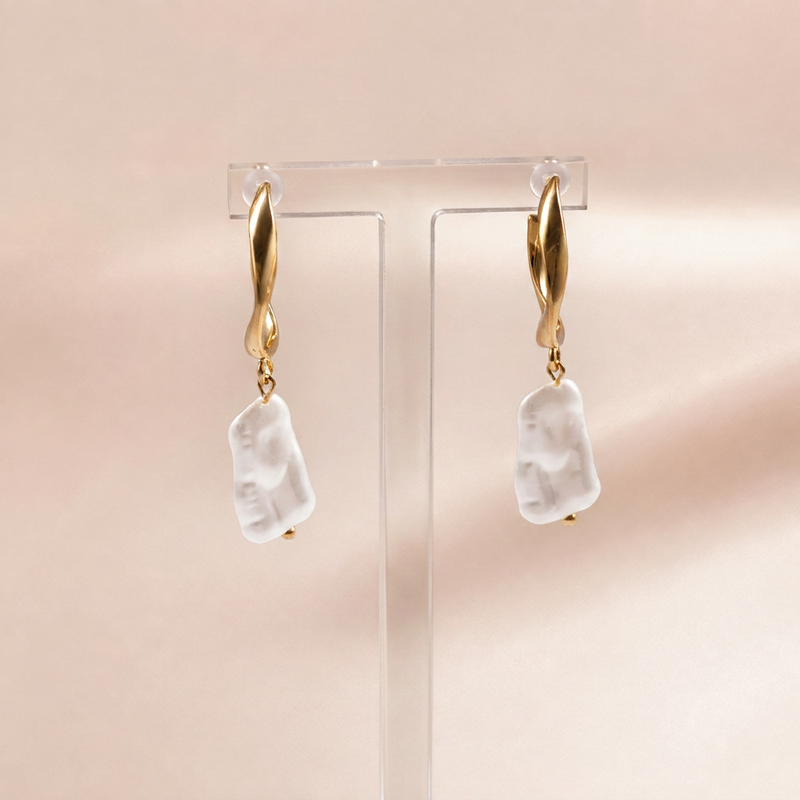 Baroque Pearl Drop Earrings