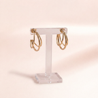 Gold Layered Wire Hoop Earrings | Vybe Global Store - Image 8