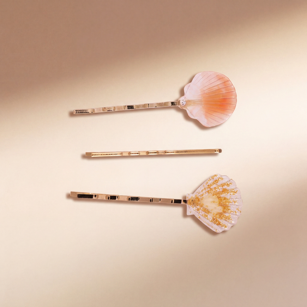 Coral Reef Shell Hairpin Set | Vybe Global Store - Image 2