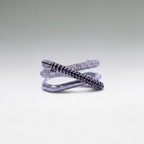 Vesper Crossover Pavé Ring