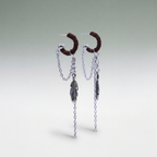 Bohemian Feather Chain Danglers
