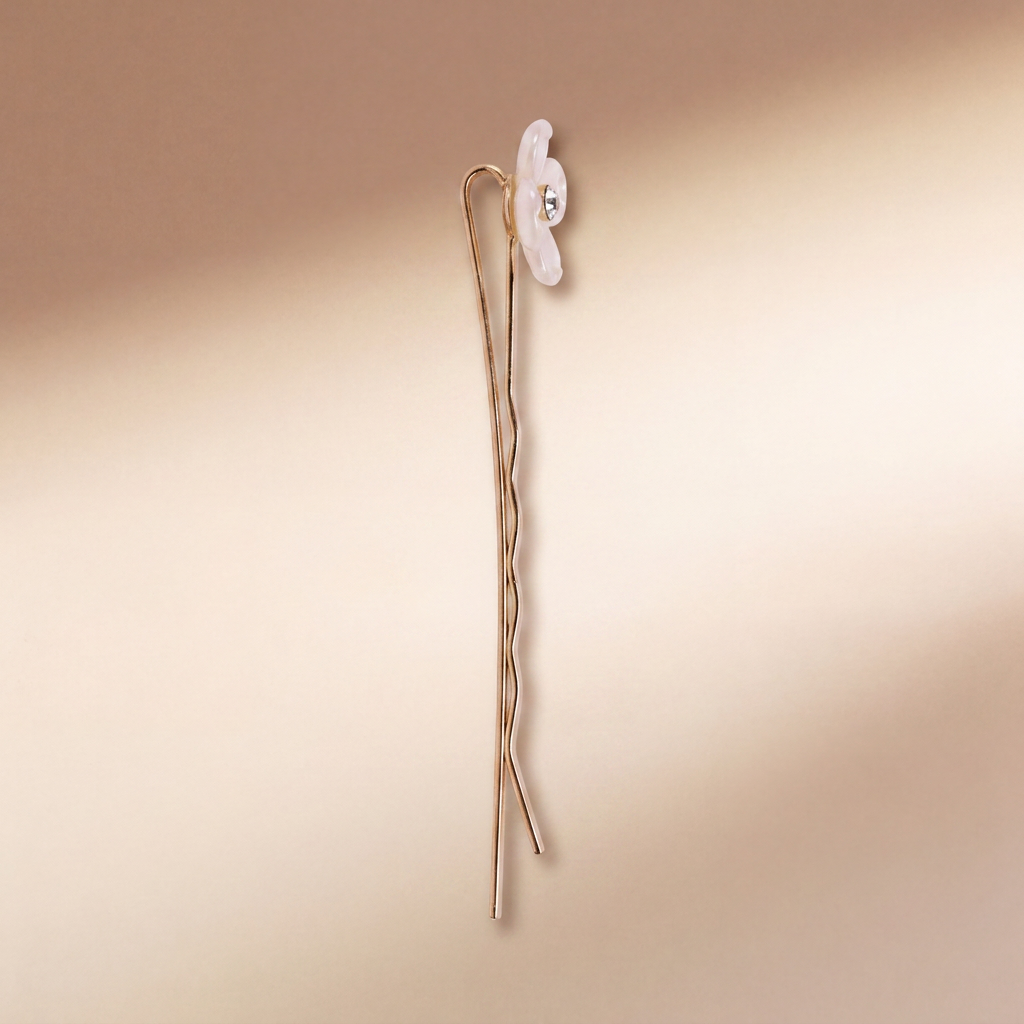 Ivory Blossom Hairpin | Vybe Global Store - Image 3