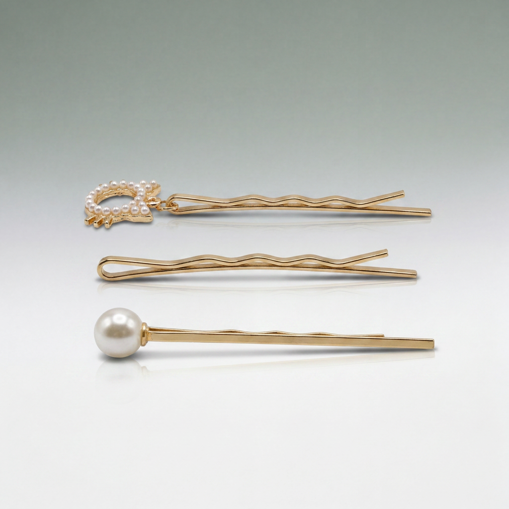 Odette Pearl Crown Hairpin Set
