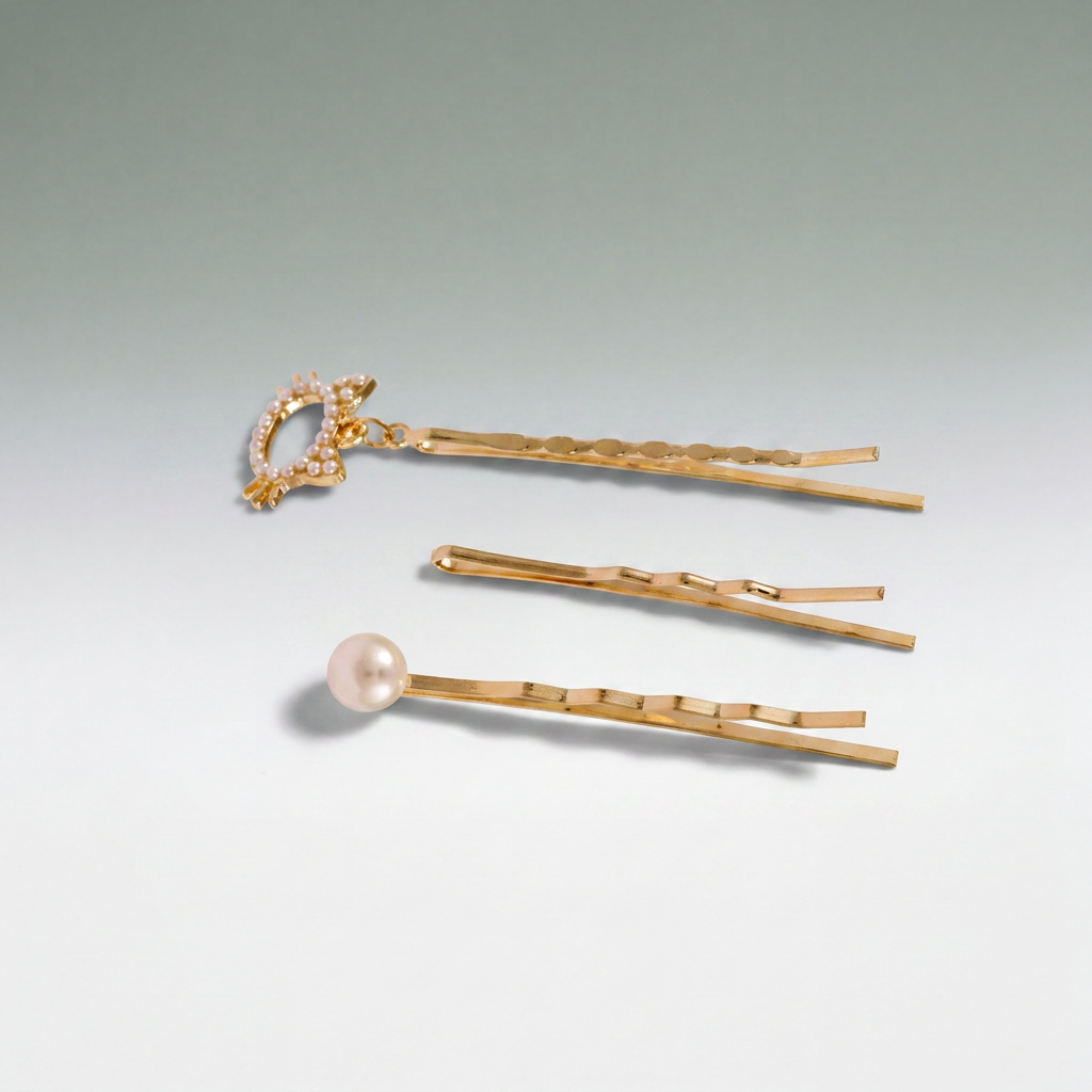 Odette Pearl Crown Hairpin Set