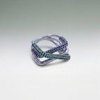 Vesper Crossover Pavé Ring