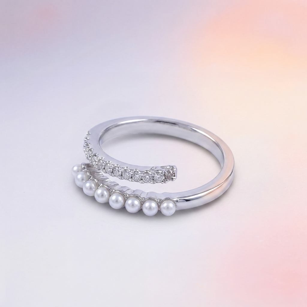 Pearl Cascade Wrap Ring | Vybe Global Store - Image 5