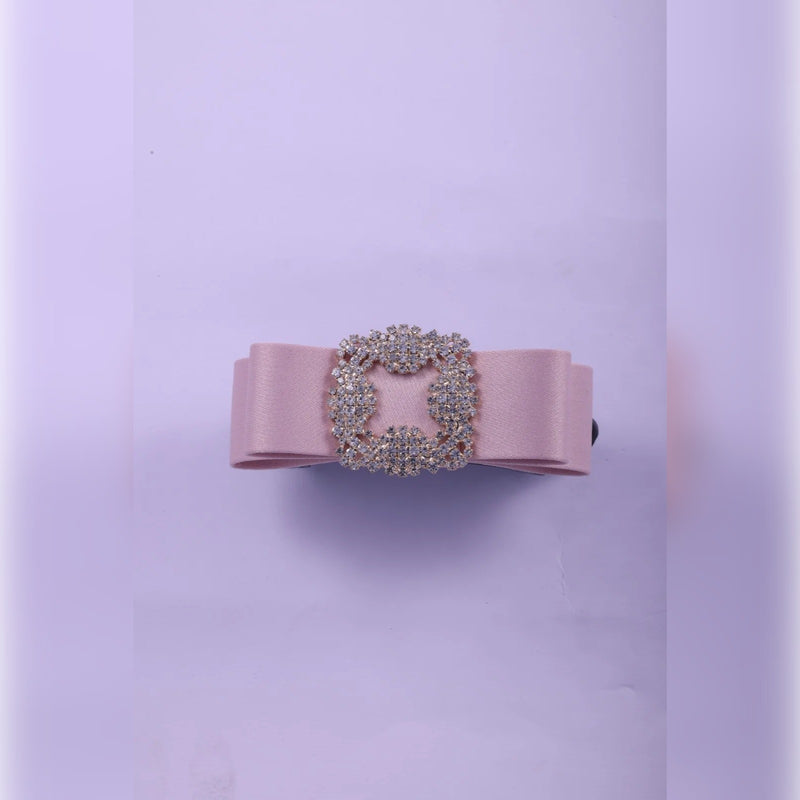 Grosgrain Bow Banana Clip with Rhinestone Buckle | Vybe Global Store - Image 10