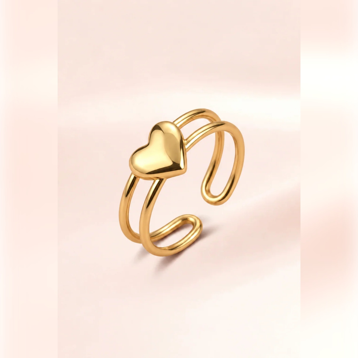 Sweetheart Double Band Ring | Vybe Global Store - Image 4