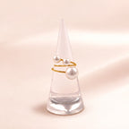 Triple Pearl Open Ring | Vybe Global Store - Image 10