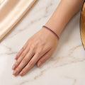 Purple Crystal Tennis Bracelet
