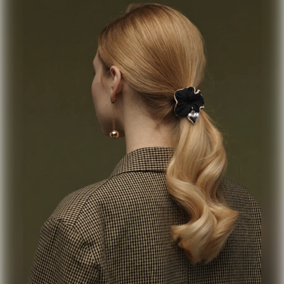 Puffy Heart Charm Scrunchie
