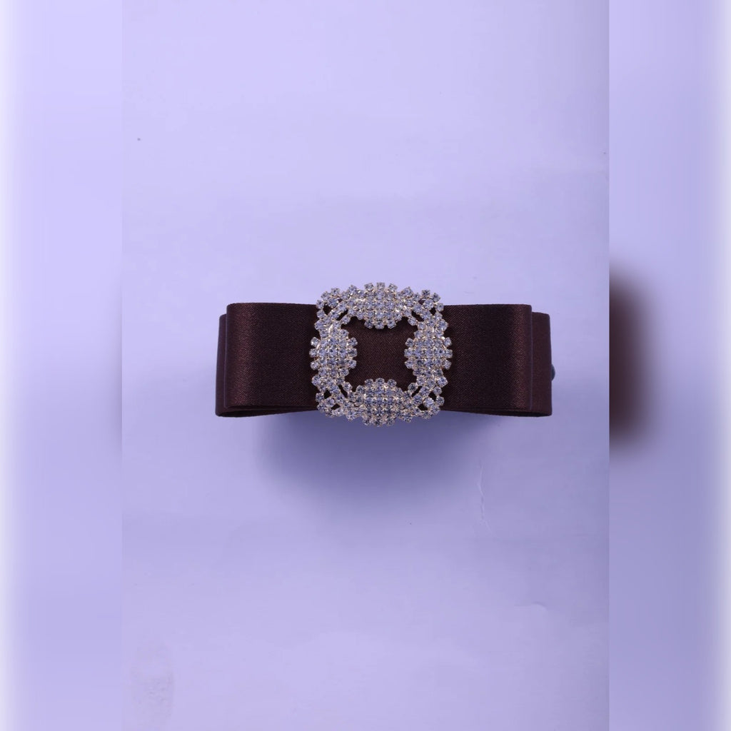 Grosgrain Bow Banana Clip with Rhinestone Buckle | Vybe Global Store - Image 7