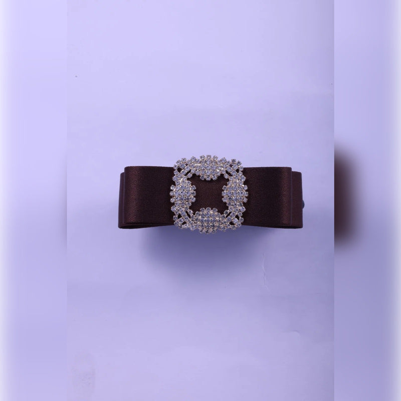 Grosgrain Bow Banana Clip with Rhinestone Buckle | Vybe Global Store - Image 7