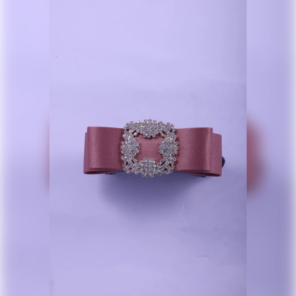 Grosgrain Bow Banana Clip with Rhinestone Buckle | Vybe Global Store - Image 9