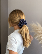 Striped Knit Hair Scrunchie