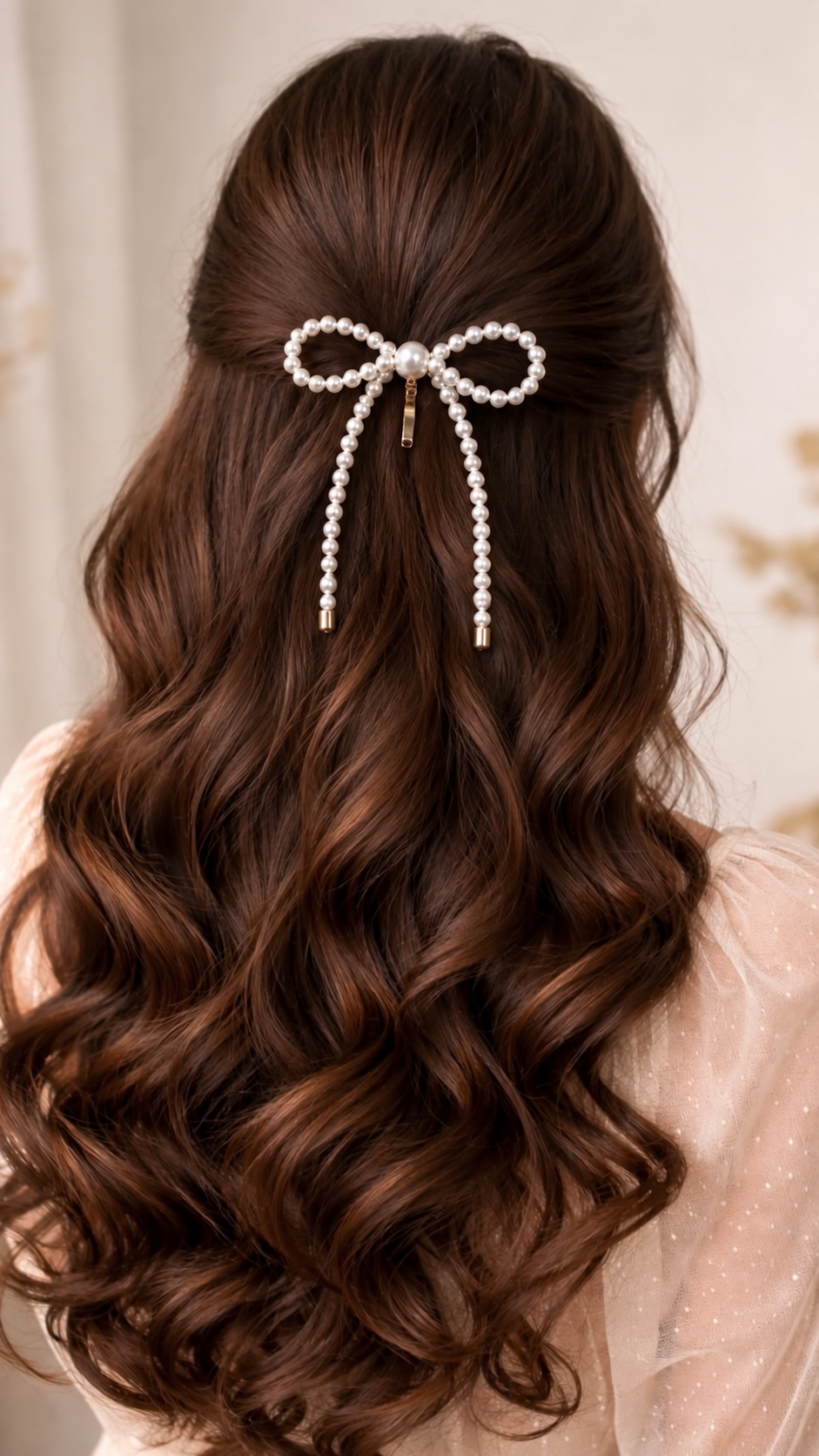 Beaded Pearl Hairpin