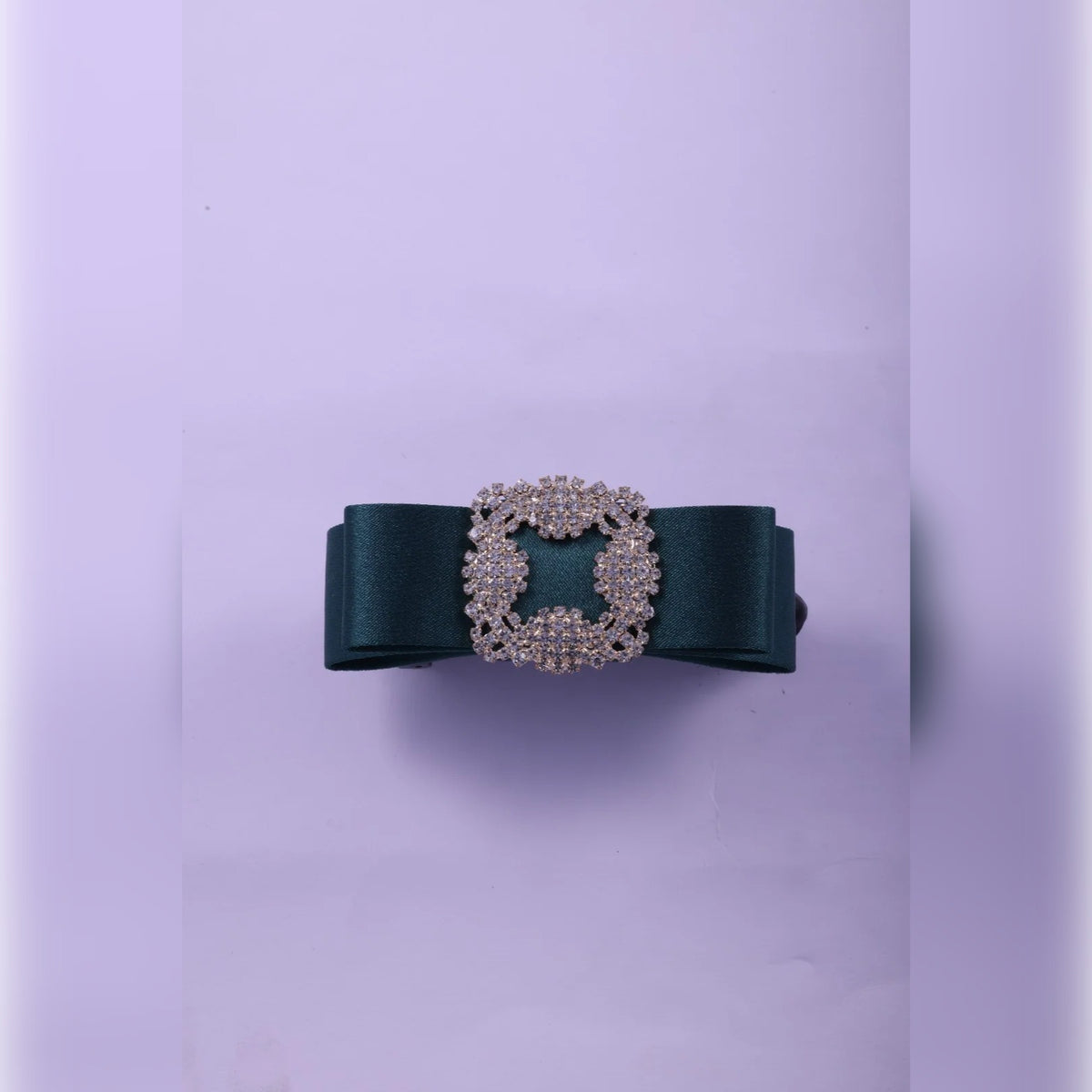 Grosgrain Bow Banana Clip with Rhinestone Buckle | Vybe Global Store - Image 8