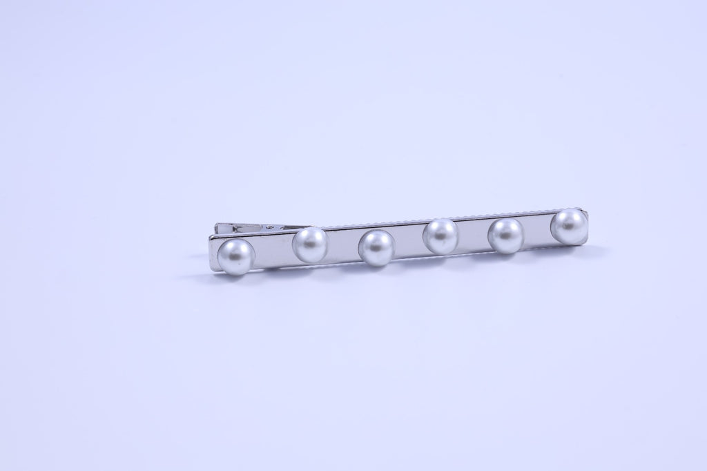Pearl & Mixed-Metal Minimalist Hair Clip