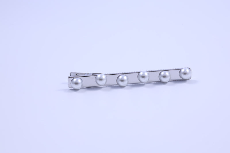 Pearl & Mixed-Metal Minimalist Hair Clip