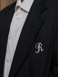 Pearl Initial "R" Brooch