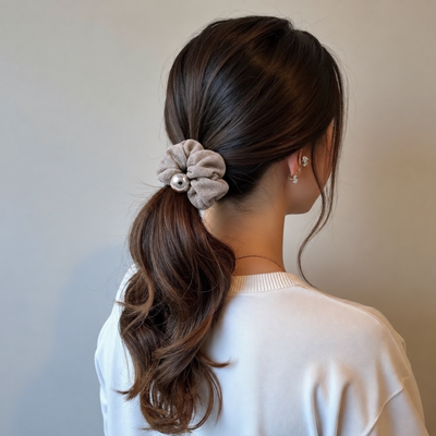Metallic Shimmer Scrunchie