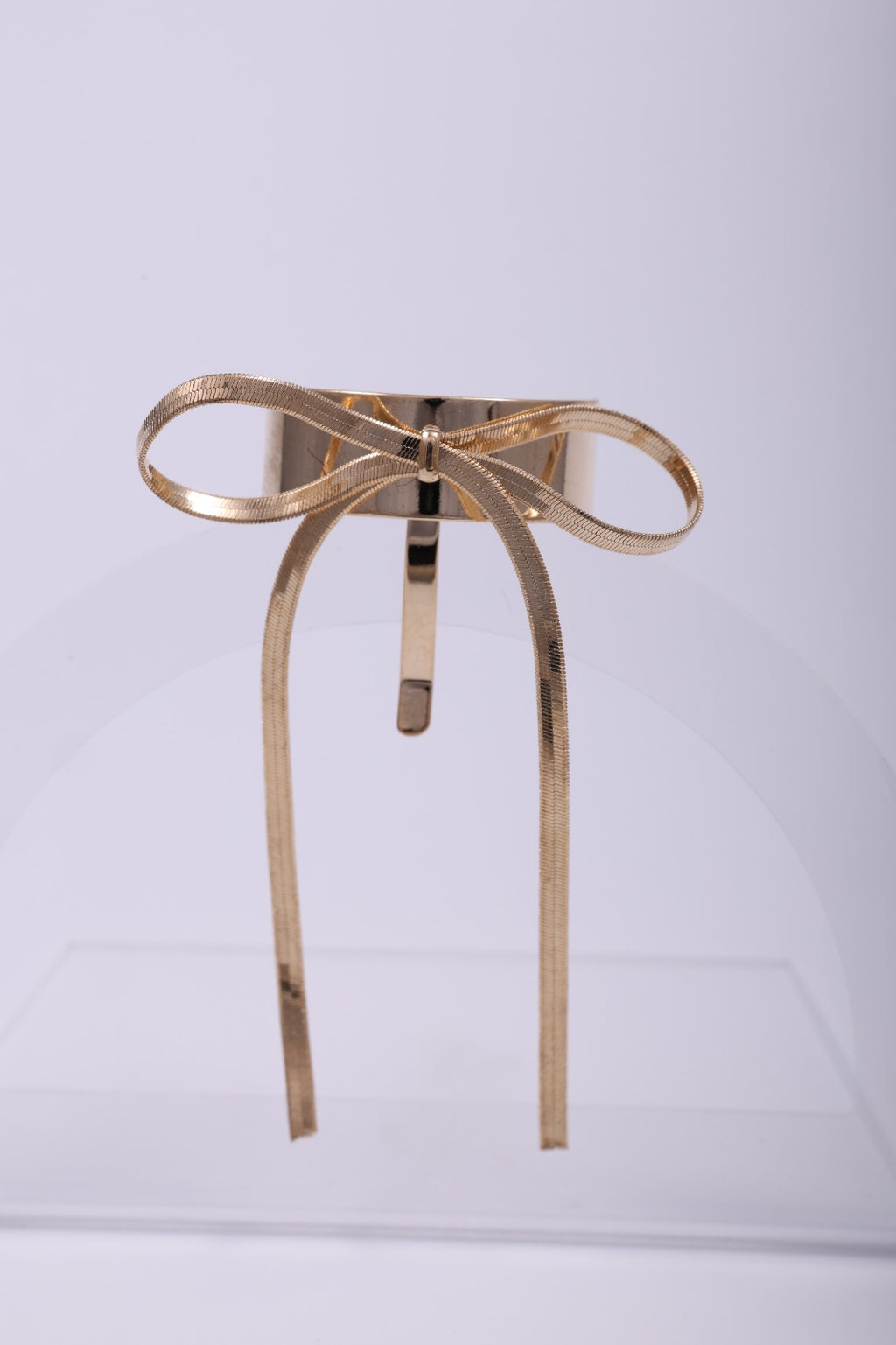 Snake Chain Bow Hair Hook Cuff