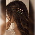 Willow Pearl & Jade Hairpin Set | Vybe Global Store