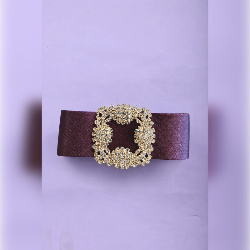 Grosgrain Bow Banana Clip with Rhinestone Buckle | Vybe Global Store - Image 14