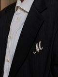 Pearl Initial "M" Brooch