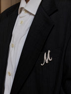 Pearl Initial "M" Brooch