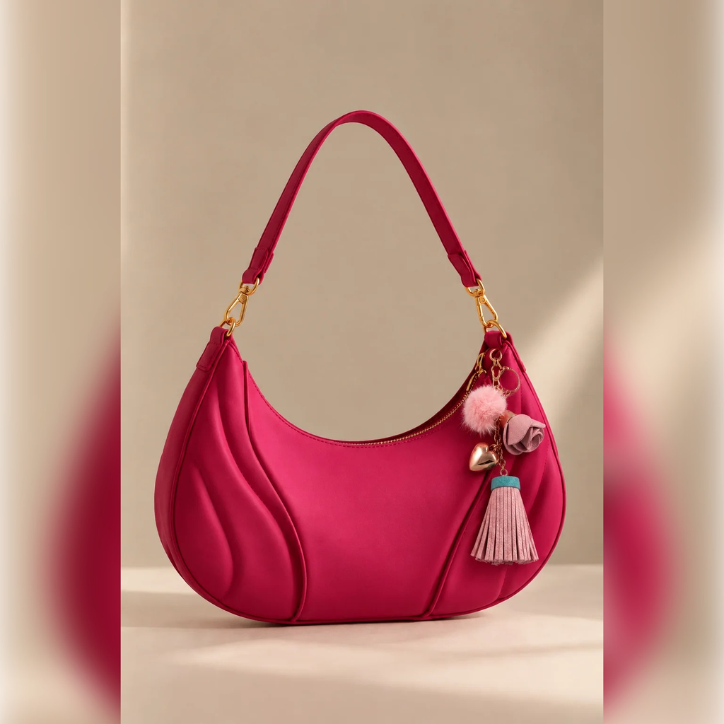Rose Tassel Charm Keychain | Vybe Global Store