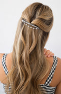 Arch Barrette with Draped Pearl Chain