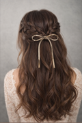 Snake Chain Bow Hair Hook Cuff