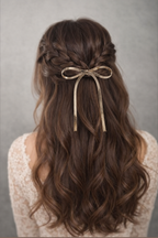 Snake Chain Bow Hair Hook Cuff