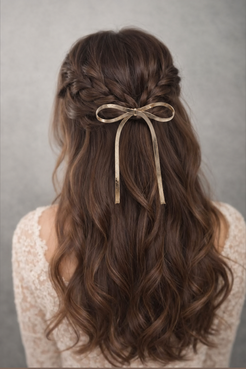 Snake Chain Bow Hair Hook Cuff