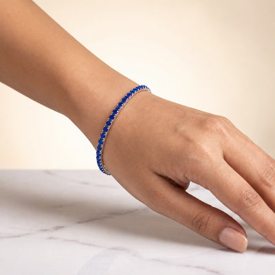 Sapphire Crystal Stretch Bracelet